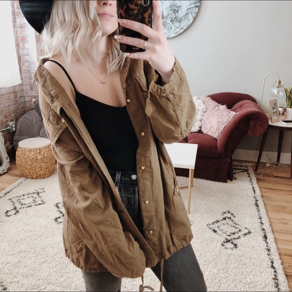 Zara Jackets & Blazers - Zara Oversized kaki army linen jacket menswear